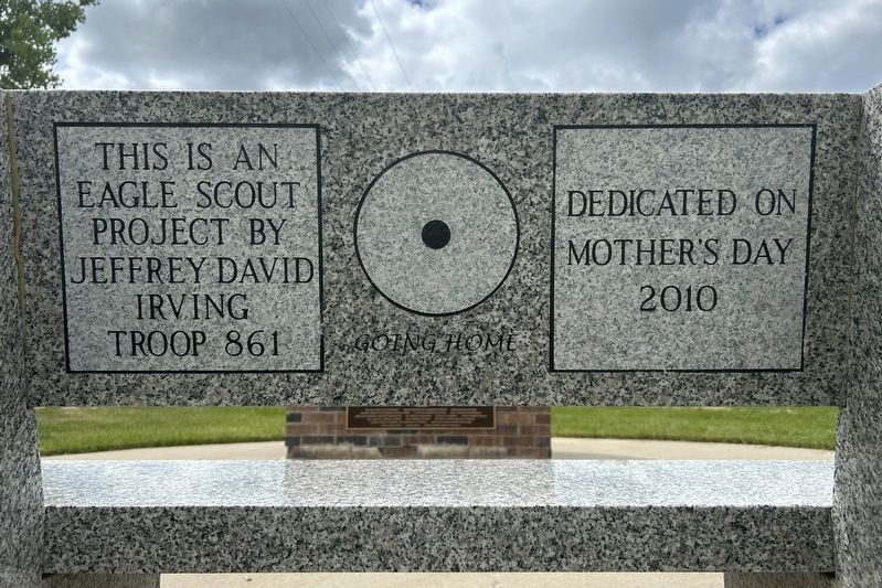 The Melissa Greenhagen Memorial Marker, Side Two. Click for full size. The Melissa Greenhagen Memorial Marker, Side Two image. Click for full size.