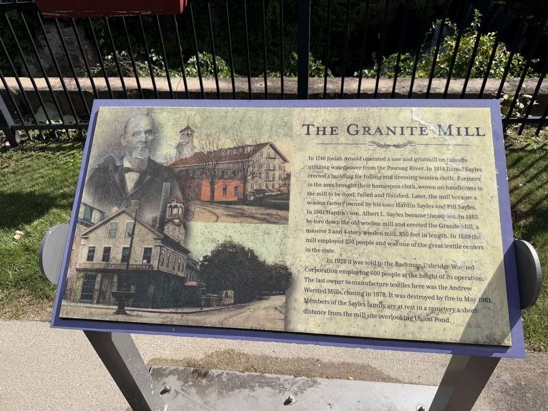 The Granite Mill Marker. Click for full size. The Granite Mill Marker image. Click for full size.
