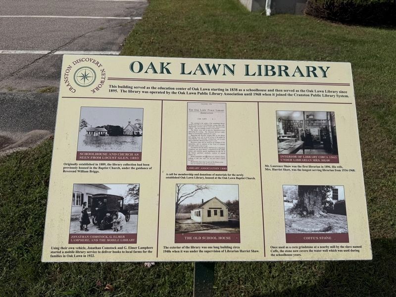 Oak Lawn Library Marker image. Click for full size.