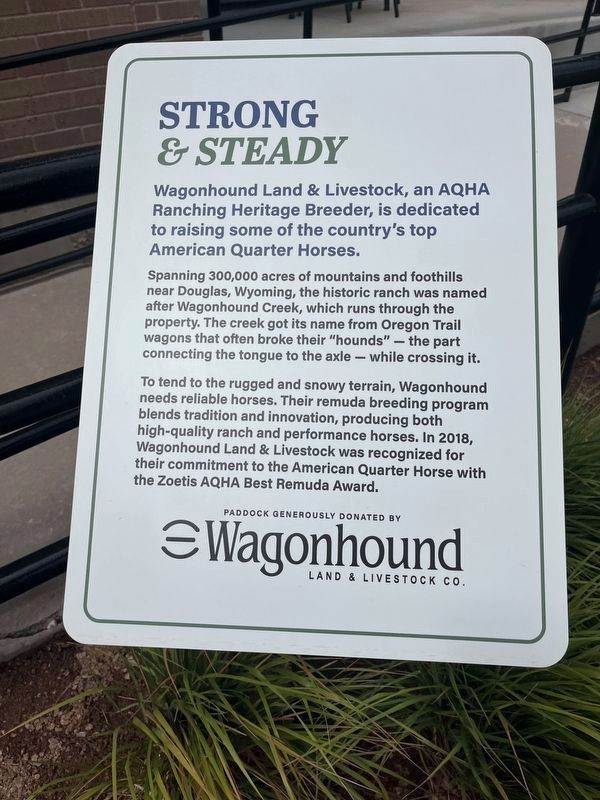 Strong & Steady Marker. Click for full size. Strong & Steady Marker image. Click for full size.