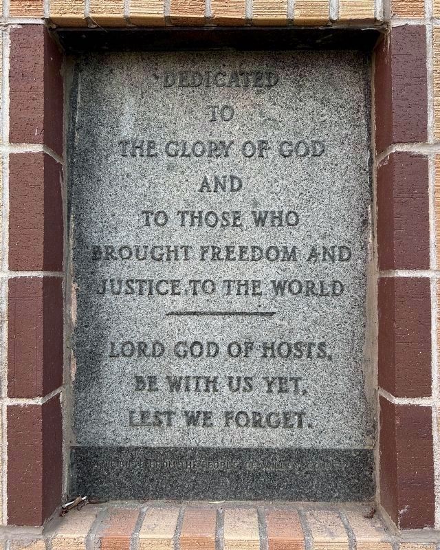 Valley County Veterans Memorial, West. Click for full size. Valley County Veterans Memorial, West image. Click for full size.