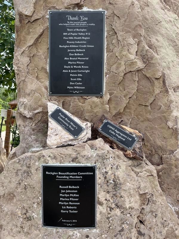Rockglen Heritage Orchard Markers, Right. Click for full size. Rockglen Heritage Orchard Markers, Right image. Click for full size.