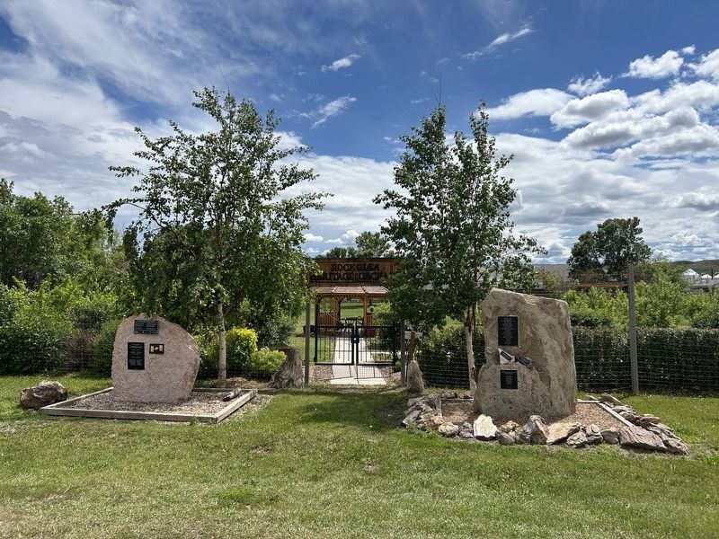 Rockglen Heritage Orchard Markers. Click for full size. Rockglen Heritage Orchard Markers image. Click for full size.
