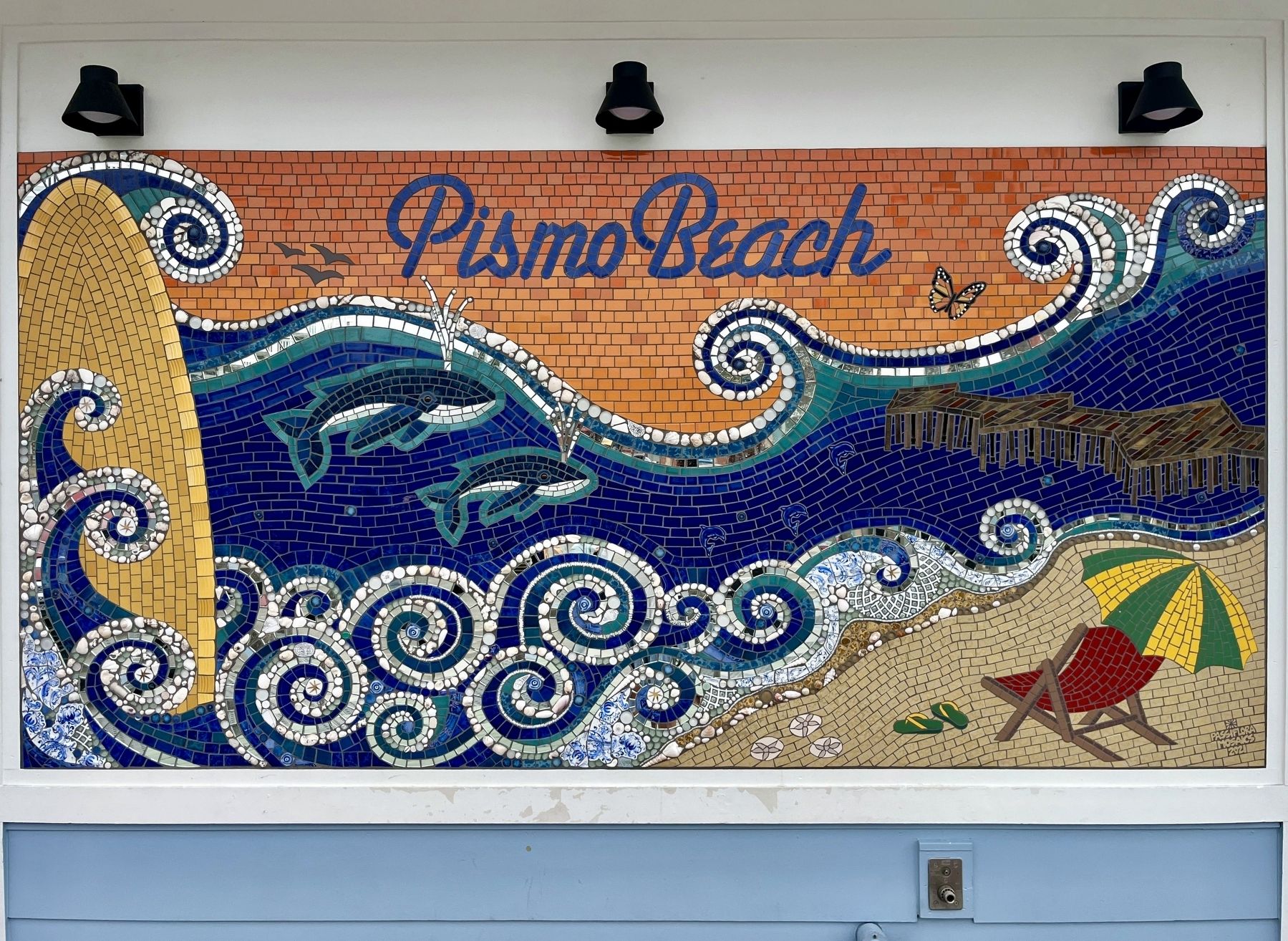 Pismo Beach Pier Plaza Marker. Click for full size. Pismo Beach Pier Plaza Marker image. Click for full size.