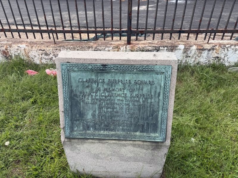 Clarence Surprise Square Memorial image. Click for full size.