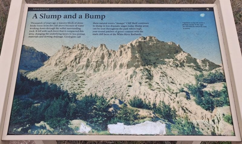 A Slump And A Bump Marker. Click for full size. A Slump And A Bump Marker image. Click for full size.