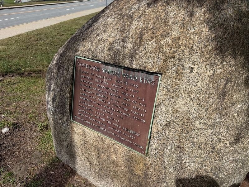 Governor Samuel Ward King Marker. Click for full size. Governor Samuel Ward King Marker image. Click for full size.