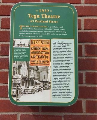 Tegu Theatre Marker. Click for full size. Tegu Theatre Marker image. Click for full size.