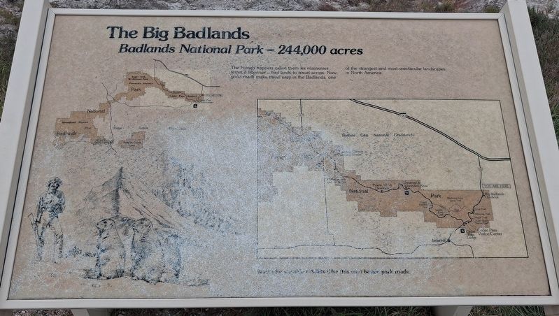 The Big Badlands Marker. Click for full size. The Big Badlands Marker image. Click for full size.