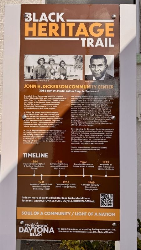 John H. Dickerson Community Center Marker image. Click for full size.