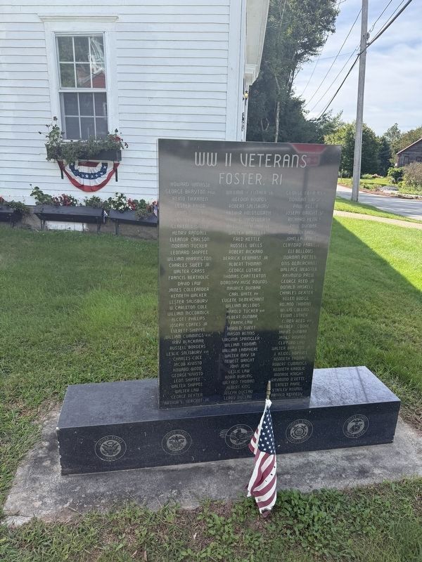 WW II Veterans Memorial. Click for full size. WW II Veterans Memorial image. Click for full size.
