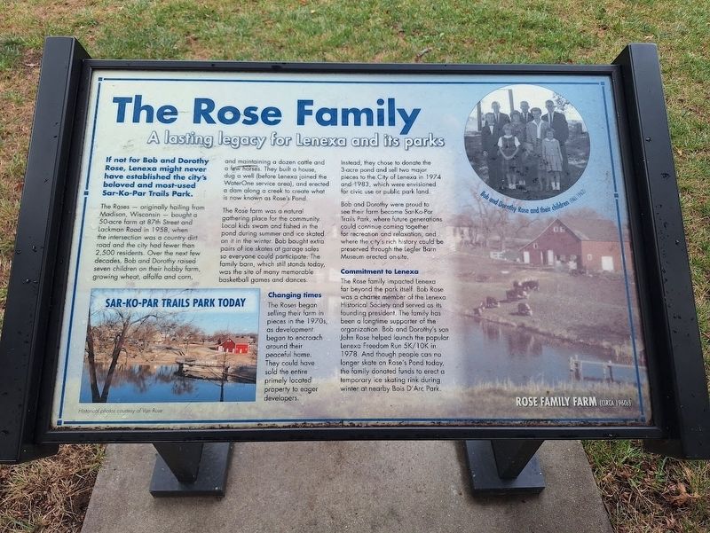 The Rose Family Marker. Click for full size. The Rose Family Marker image. Click for full size.