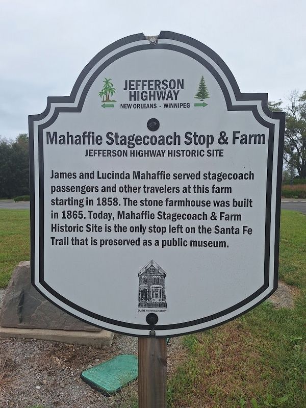 Mahaffie Stagecoach Stop & Farm Marker. Click for full size. Mahaffie Stagecoach Stop & Farm Marker image. Click for full size.