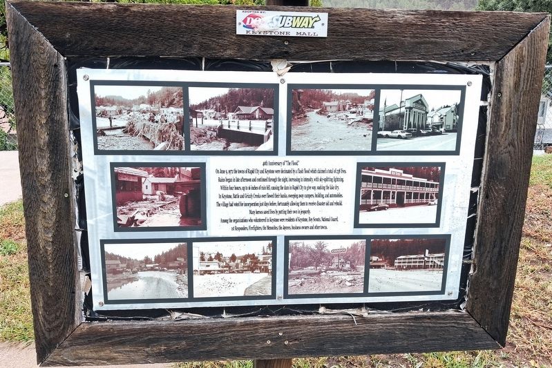40th Anniversary of "The Flood" Marker. Click for full size. 40th Anniversary of "The Flood" Marker image. Click for full size.