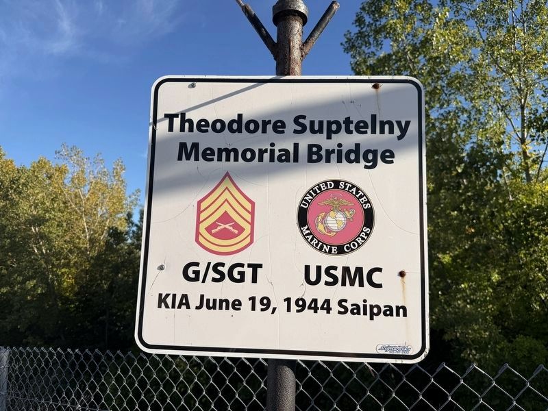 Theodore Suptelny Memorial Bridge Dedication image. Click for full size.