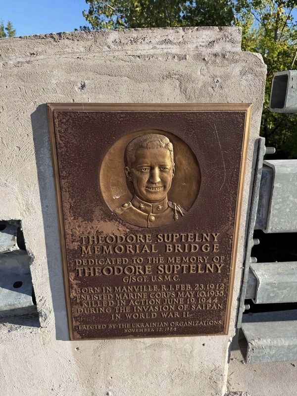 Theodore Suptelny Memorial Bridge Dedication. Click for full size. Theodore Suptelny Memorial Bridge Dedication image. Click for full size.