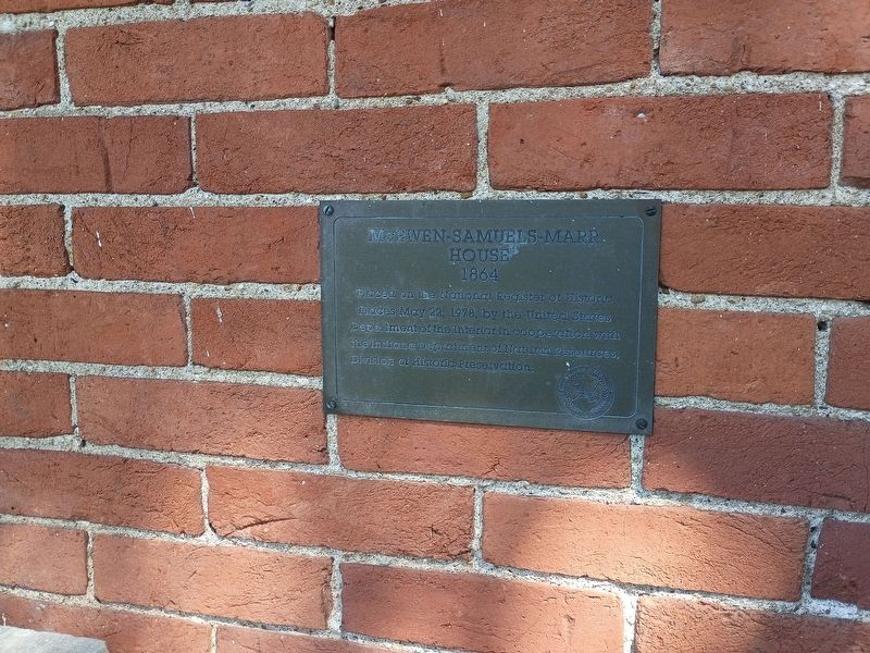 McEwen-Samuels-Marr House Marker image. Click for full size.