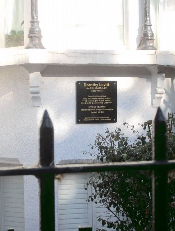 Dorothy Levitt Marker. Click for full size. Dorothy Levitt Marker image. Click for full size.