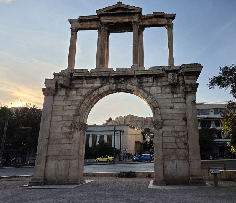 Hadrian’s Arch Marker. Click for full size. Hadrian’s Arch Marker image. Click for full size.