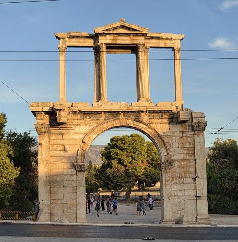 Hadrian’s Arch Marker. Click for full size. Hadrian’s Arch Marker image. Click for full size.