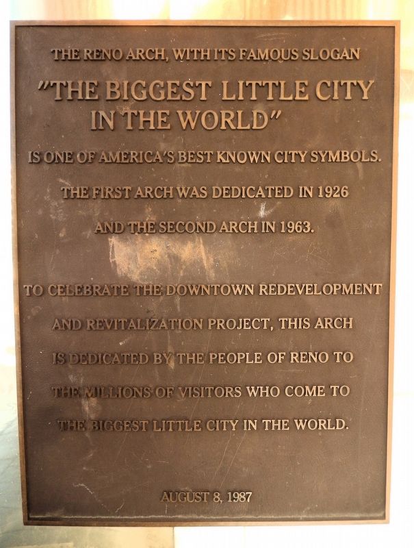 “The Biggest Little City in the World” Marker. Click for full size. “The Biggest Little City in the World” Marker image. Click for full size.