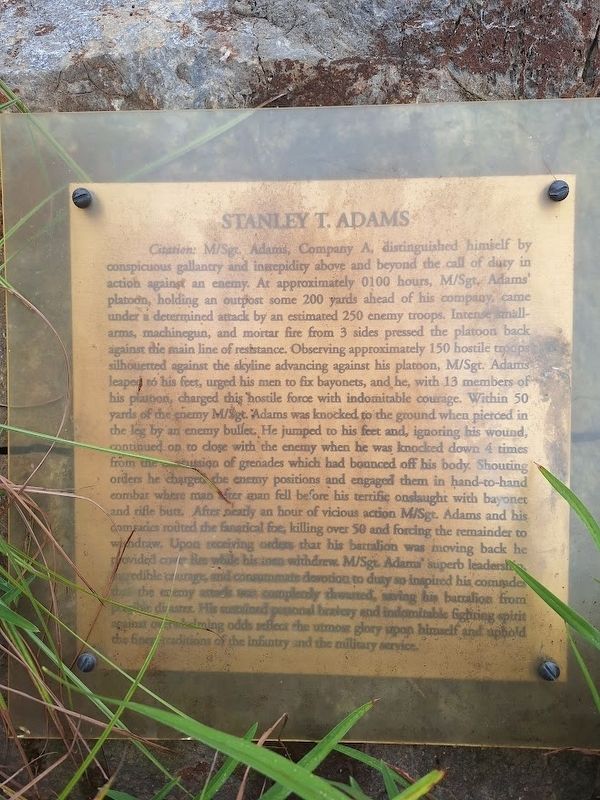 Stanley T. Adams Marker. Click for full size. Stanley T. Adams Marker image. Click for full size.
