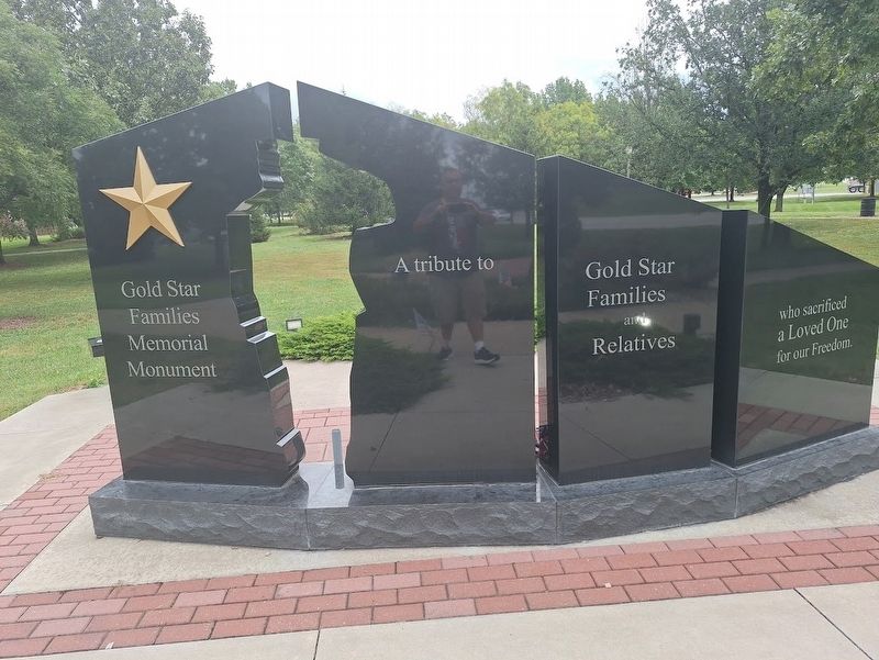 Gold Star Families Memorial Monument Marker. Click for full size. Gold Star Families Memorial Monument Marker image. Click for full size.