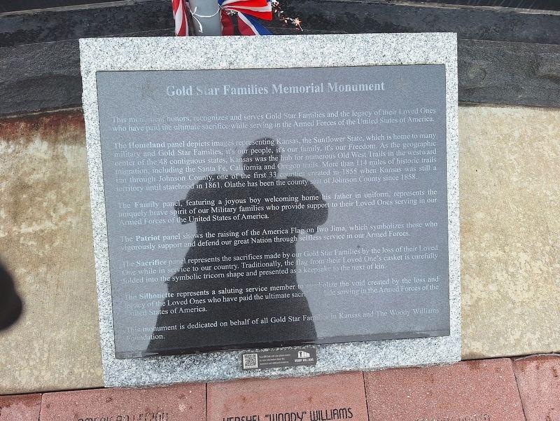 Gold Star Families Memorial Monument. Click for full size. Gold Star Families Memorial Monument image. Click for full size.