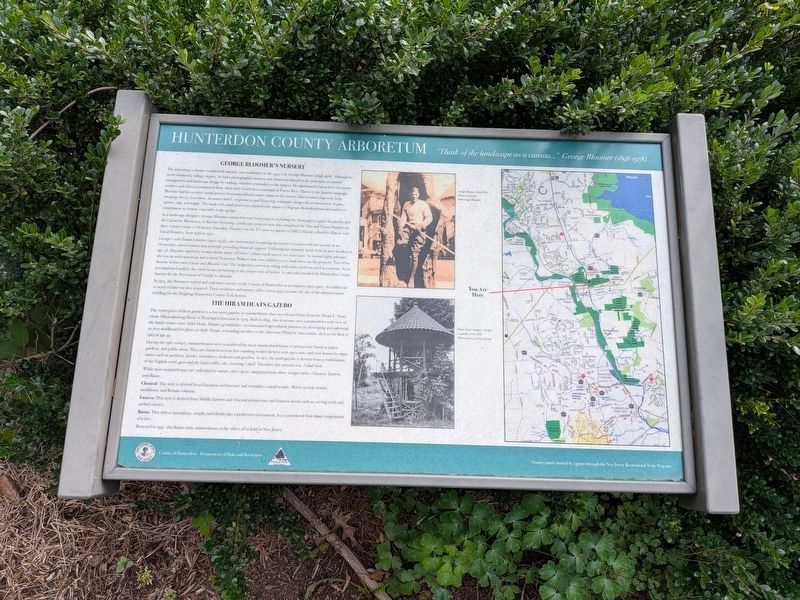 Hunterdon County Arboretum Marker. Click for full size. Hunterdon County Arboretum Marker image. Click for full size.