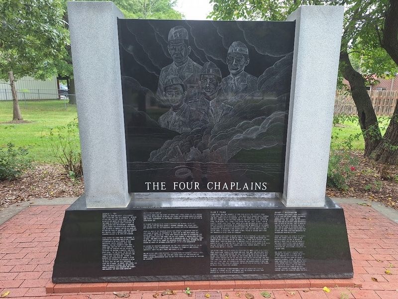 The Four Chaplains Marker. Click for full size. The Four Chaplains Marker image. Click for full size.