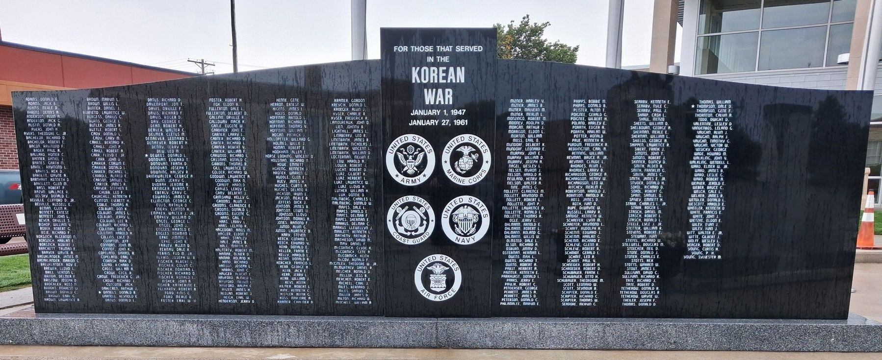 Korean War Memorial. Click for full size. Korean War Memorial image. Click for full size.