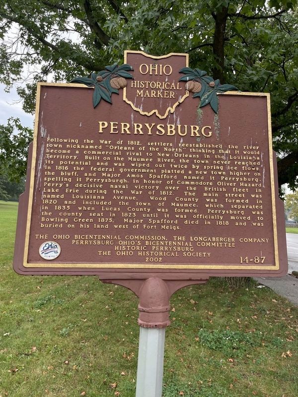 Perrysburg Marker. Click for full size. Perrysburg Marker image. Click for full size.
