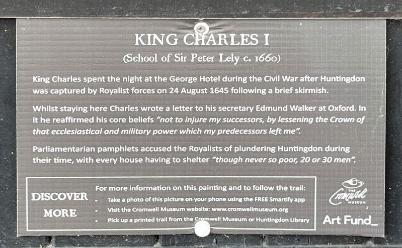 King Charles I Marker. Click for full size. King Charles I Marker image. Click for full size.