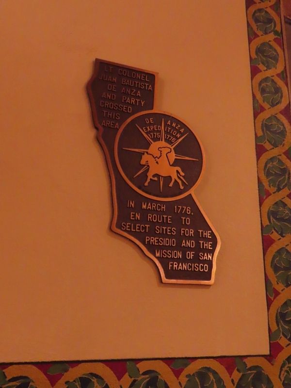 De Anza Expedition 1775-1776 Marker. Click for full size. De Anza Expedition 1775-1776 Marker image. Click for full size.