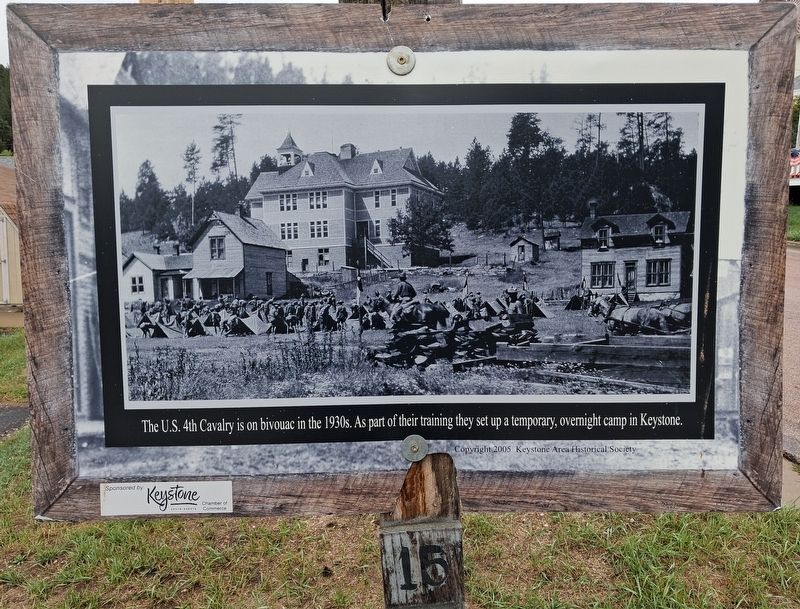 U.S. 4th Cavalry Bivouac Marker. Click for full size. U.S. 4th Cavalry Bivouac Marker image. Click for full size.