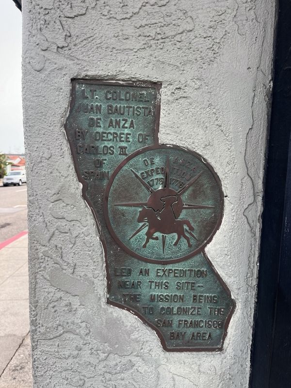 Lt. Colonel Juan Bautista de Anza Marker. Click for full size. Lt. Colonel Juan Bautista de Anza Marker image. Click for full size.