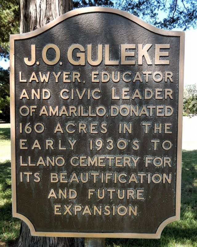 J. O. Guleke Marker. Click for full size. J. O. Guleke Marker image. Click for full size.