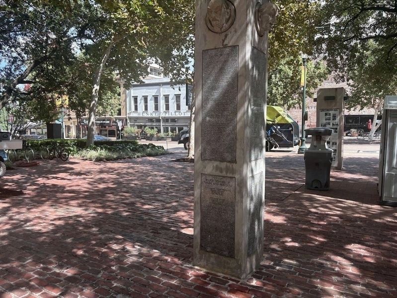 Post with the Park Site Chronology Marker. Click for full size. Post with the Park Site Chronology Marker image. Click for full size.