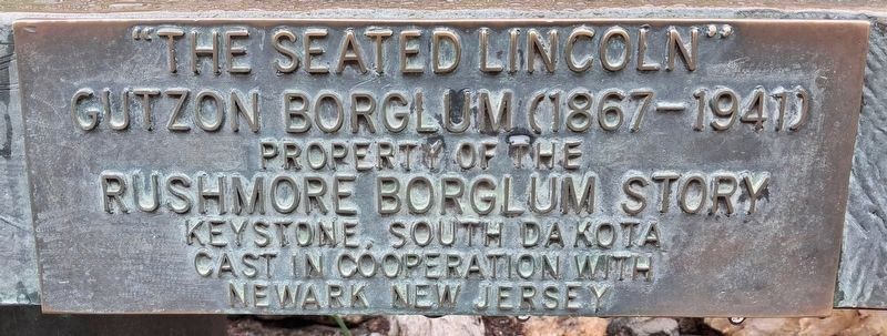 The Seated Lincoln Marker image. Click for full size.