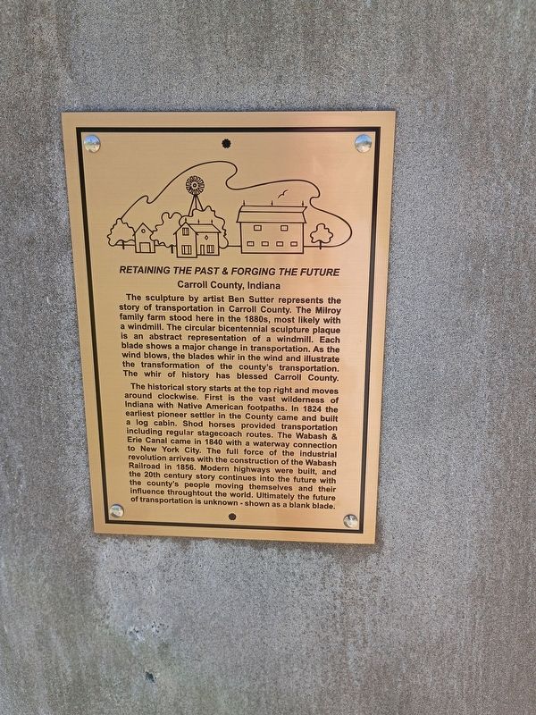 Retaining the Past & Forging the Future Marker image. Click for full size.