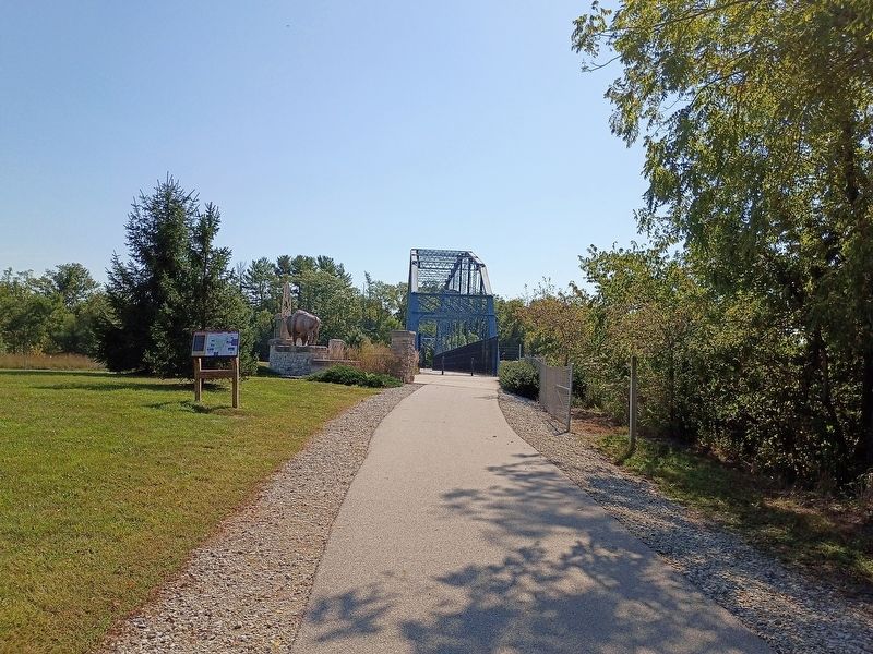 Monon High Bridge Trail Marker image. Click for full size.
