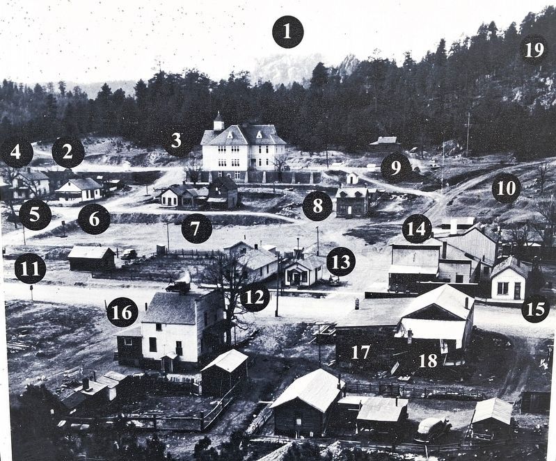 Historic Keystone in the early 1940s Marker Photo. Click for full size. Historic Keystone in the early 1940s Marker Photo image. Click for full size.