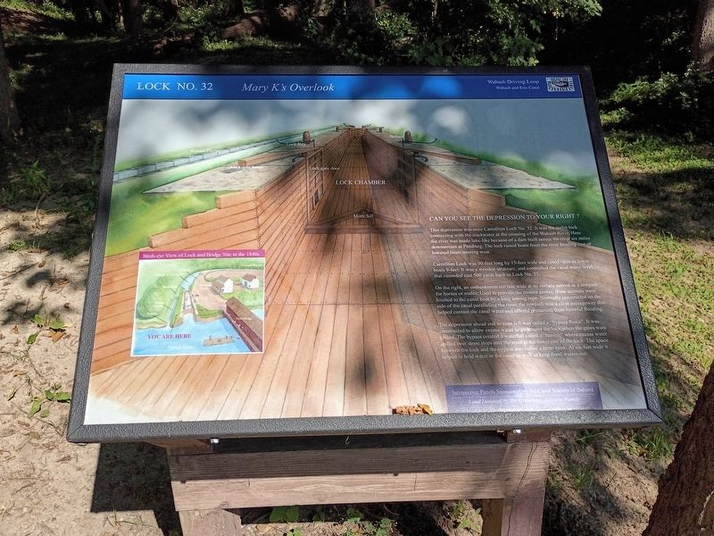 Lock No. 32 Mary K's Overlook Marker image. Click for full size.