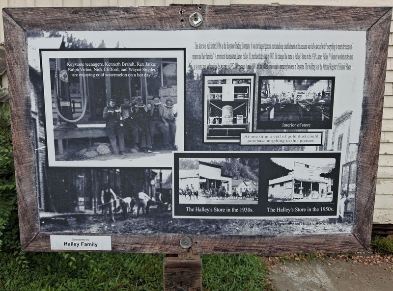 Keystone Trading Company/Halley's Store Marker. Click for full size. Keystone Trading Company/Halley's Store Marker image. Click for full size.