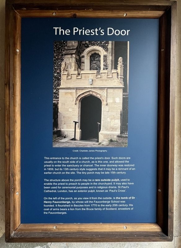 The Priest's Door Marker. Click for full size. The Priest's Door Marker image. Click for full size.