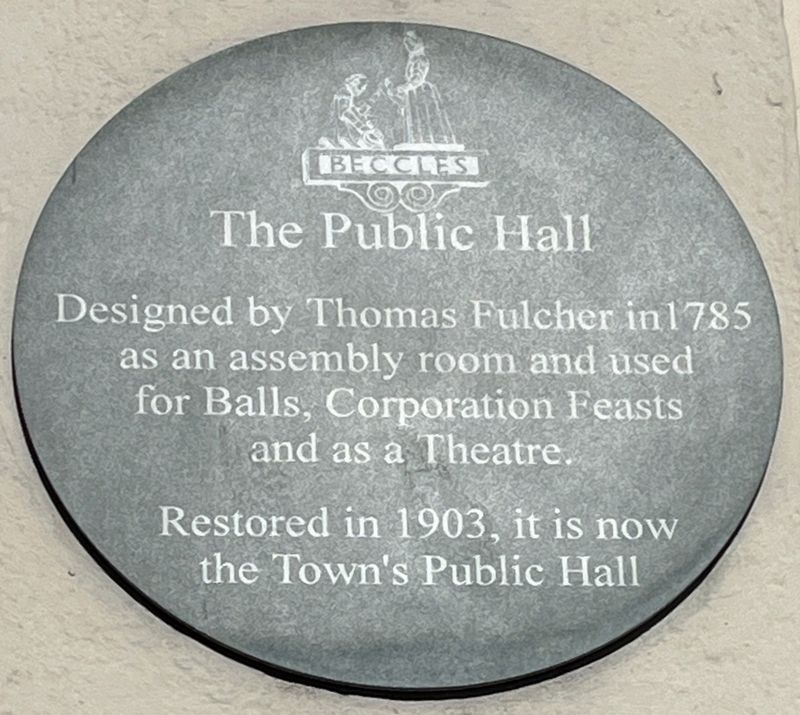 The Public Hall Marker. Click for full size. The Public Hall Marker image. Click for full size.