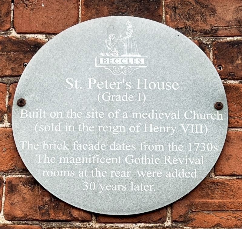 St. Peter's House Marker. Click for full size. St. Peter's House Marker image. Click for full size.