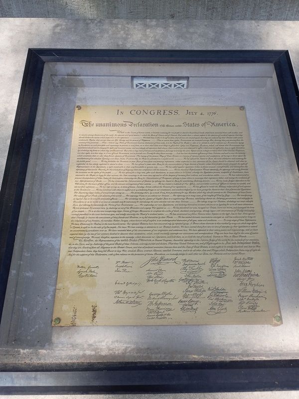 The Charters of Freedom Marker. Click for full size. The Charters of Freedom Marker image. Click for full size.