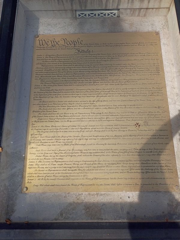 The Charters of Freedom Marker. Click for full size. The Charters of Freedom Marker image. Click for full size.