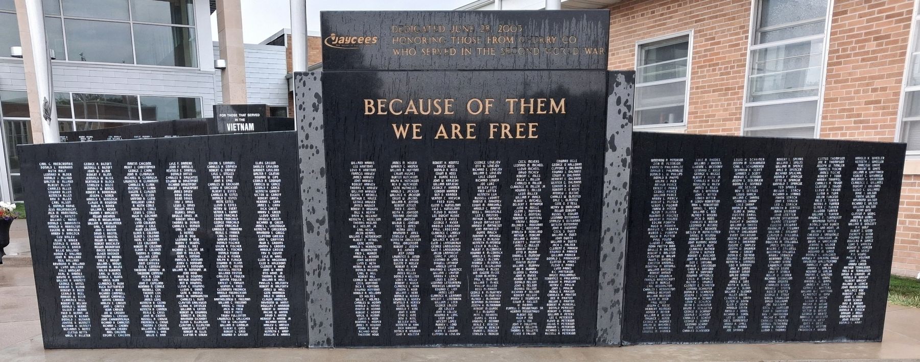 World War II Memorial. Click for full size. World War II Memorial image. Click for full size.